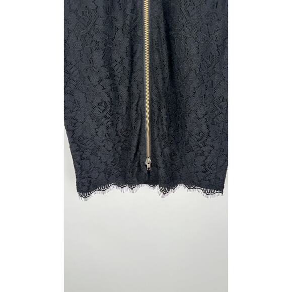 Diane Von Furstenberg Lace Zarita Scoop Mini Dress Womens Size 0 Black New - Picture 10 of 13